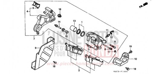 REAR BRAKE CALIPER CR500RX de 1999